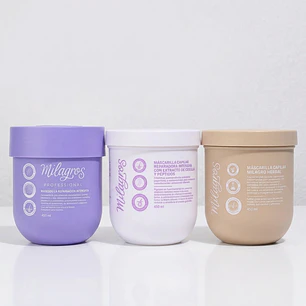 Mascarillas Capilares Milagros – Nutrición, Reparación Intensiva y Control Frizz