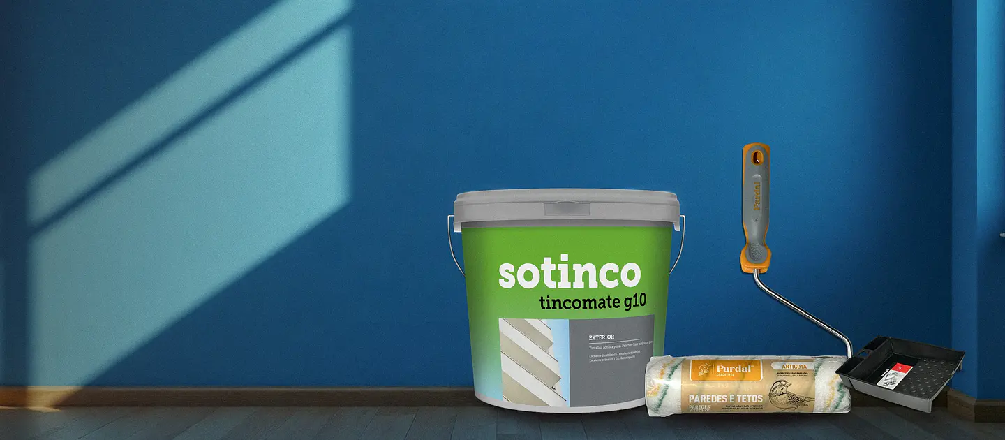 Tintas, rolos e acessórios num só lugar.