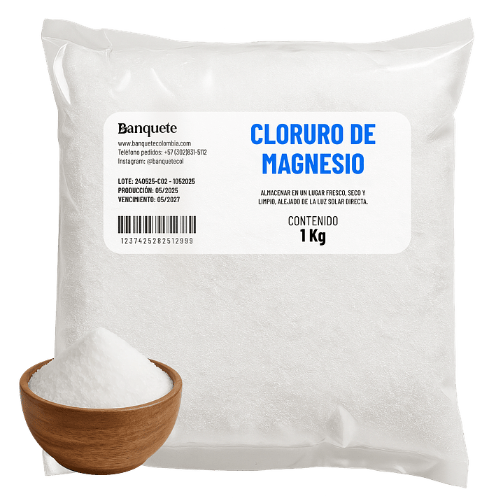 Cloruro de Magnesio Puro en Polvo 5
