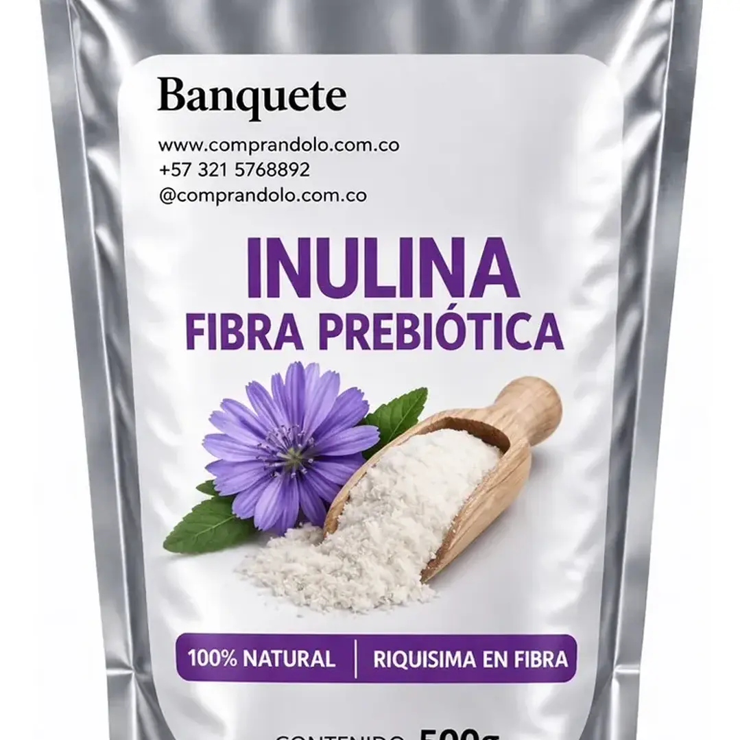 Inulina Fibra Prebiotica 500 gr  1