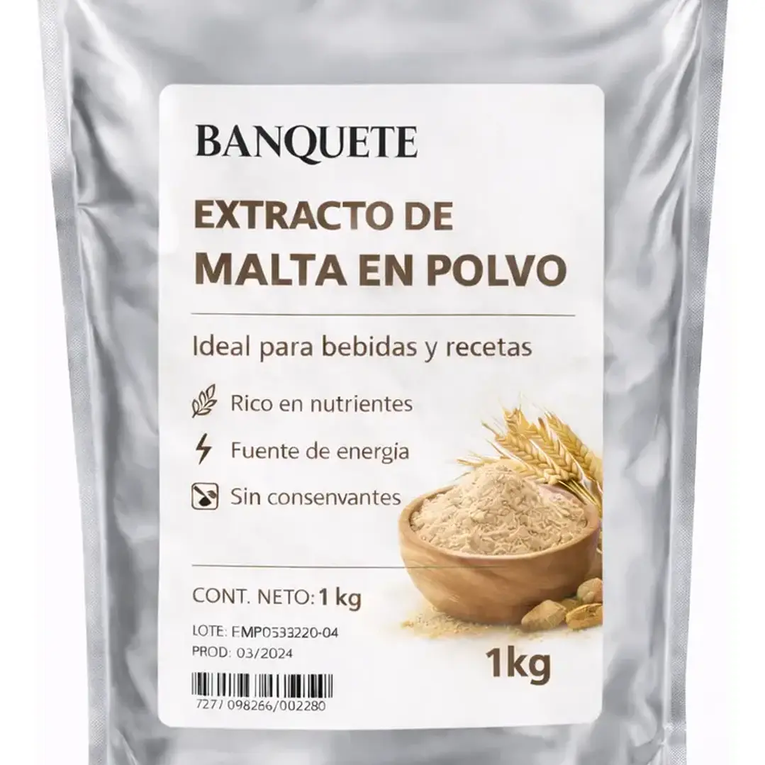 Extracto De Malta En Polvo 1 kg  1