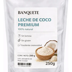 Leche De Coco Premium 250 Gr
