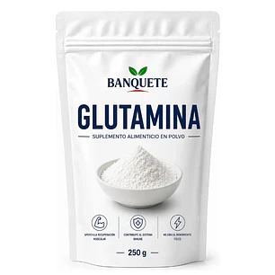 L-glutamina En Polvo 100% Pura