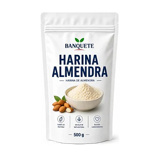 Harina De Almendras Natural 500 Gr Banquete