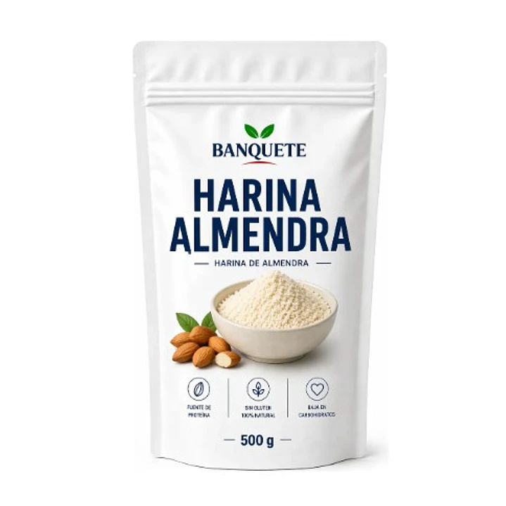 Harina De Almendras Natural 500 Gr Banquete 1