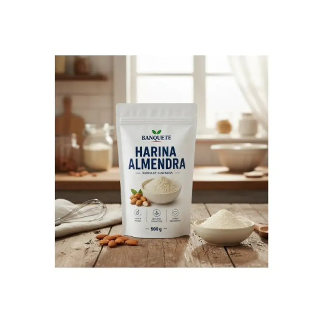 Harina De Almendras Natural 500 Gr Banquete 2