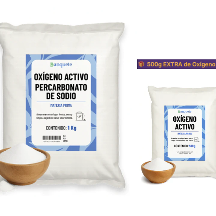 Oferta Oxigeno activo 1k GRATIS Extra Contenido Oxigeno Activo de 500g 1