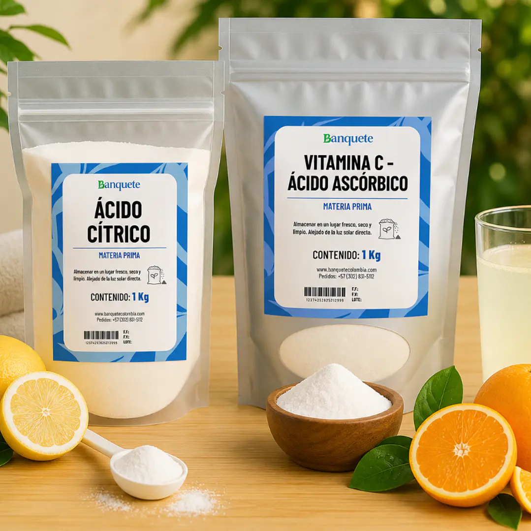 Promo Vitamina C 1 kg + Acito citrico 1 Kg 1