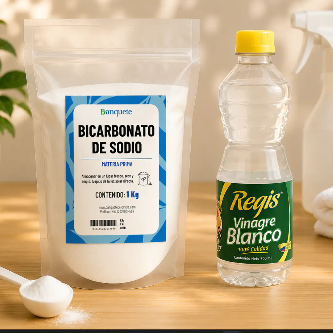 Promo Vinagre regis blanco 500 ML + Bicarbonato 1 kg 1