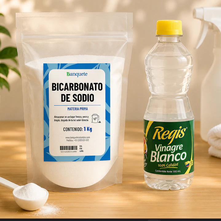 Promo Vinagre regis blanco 500 ML + Bicarbonato 1 kg 1