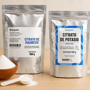 Promo Citrato de magnesio 500 gr + Citrato de potasio 500 gr