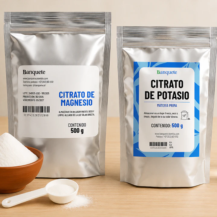 Promo Citrato de magnesio 500 gr + Citrato de potasio 500 gr 1
