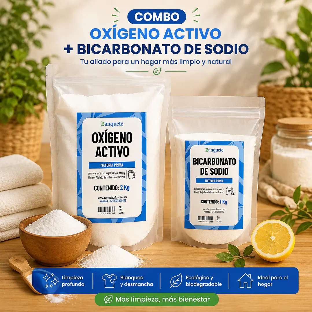 Kit de Limpieza (Oxigeno activo 2 kg - Bicarbonato 1 kg)  1