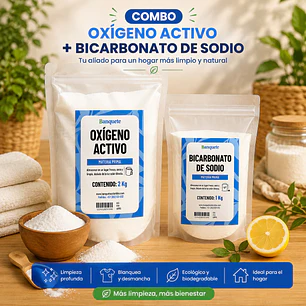 Kit de Limpieza (Oxigeno activo 2 kg - Bicarbonato 1 kg) 