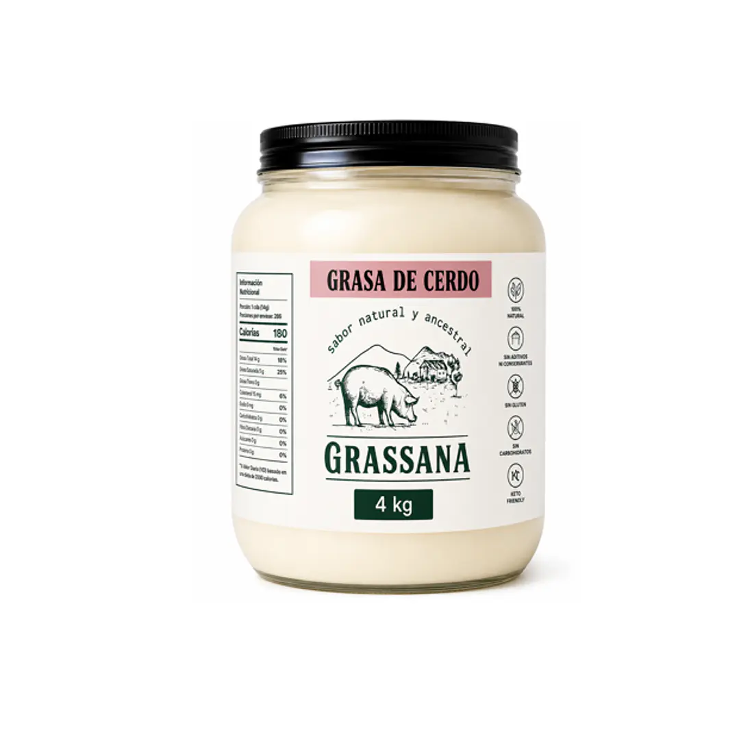 Manteca de Cerdo Grassana – Grasa para Cocinar, Freír y Preparaciones 3