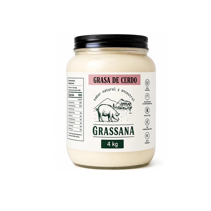 Manteca de Cerdo Grassana – Grasa para Cocinar, Freír y Preparaciones 3