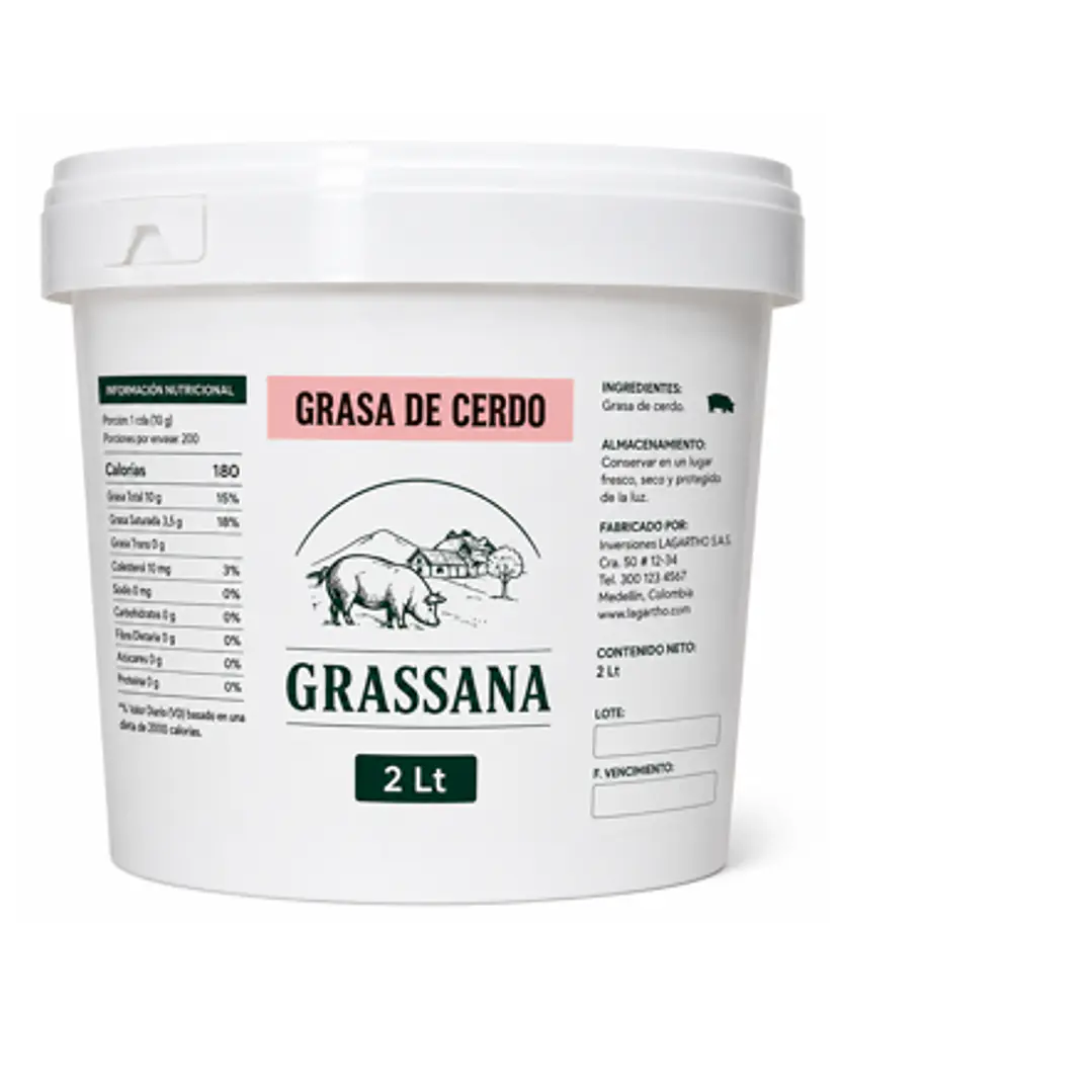 Manteca de Cerdo Grassana – Grasa para Cocinar, Freír y Preparaciones 4