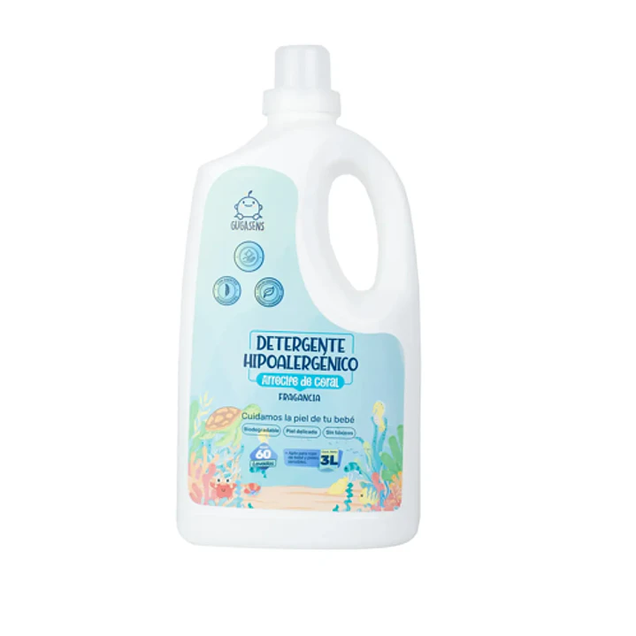 Detergente Hipoalergénico Gugasens para Bebés – Limpieza Suave de Ropa y Prendas Delicadas 2
