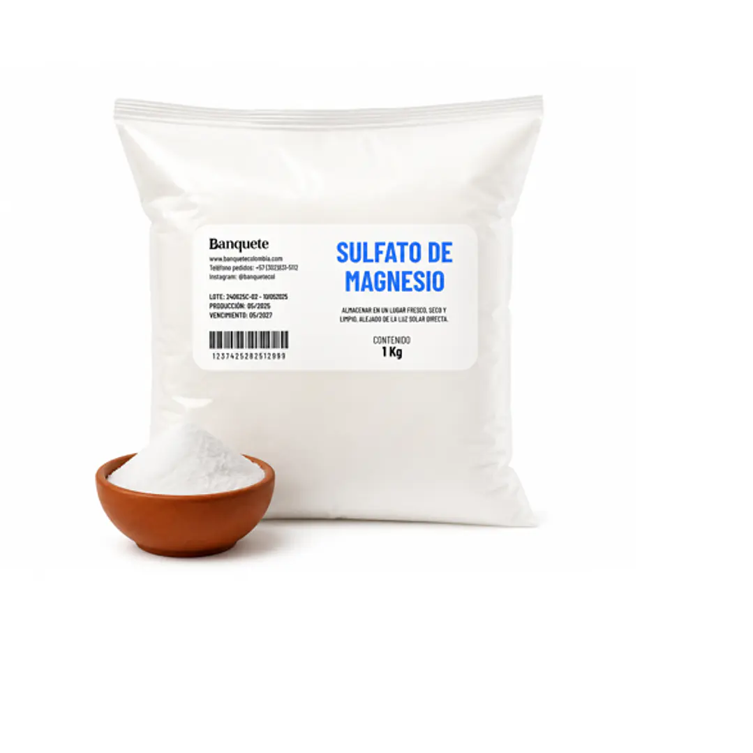 Sulfato de Magnesio en Polvo – Fuente de Magnesio para Diferentes Usos y Formulaciones 1