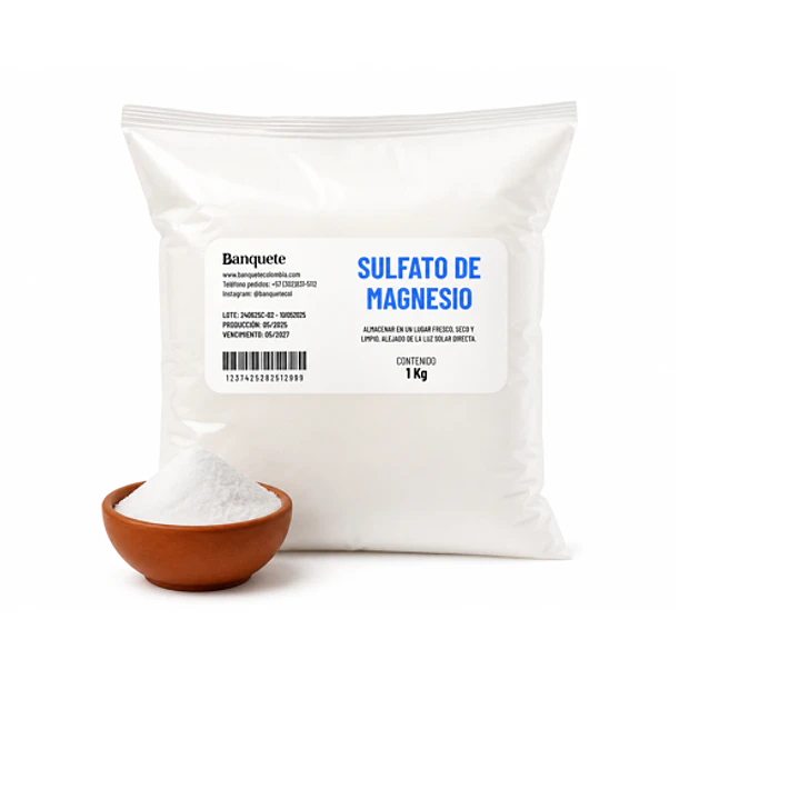 Sulfato de Magnesio en Polvo – Fuente de Magnesio para Diferentes Usos y Formulaciones 1