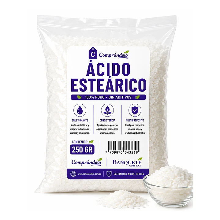 Ácido Esteárico Para Cremas y Jabones 1