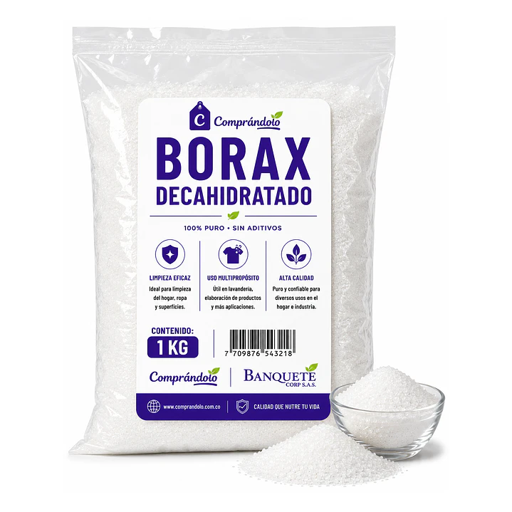Bórax Decahidratado En Polvo Limpieza Y Jardinería 2