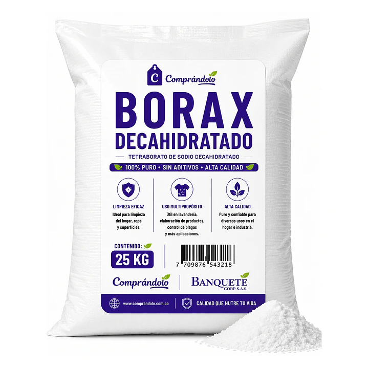 Bórax Decahidratado En Polvo Limpieza Y Jardinería 3