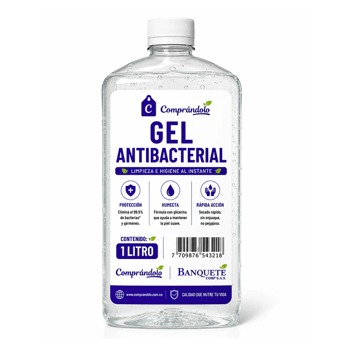 Gel Antibacterial Para Oficina Y Hogar 1 L 1