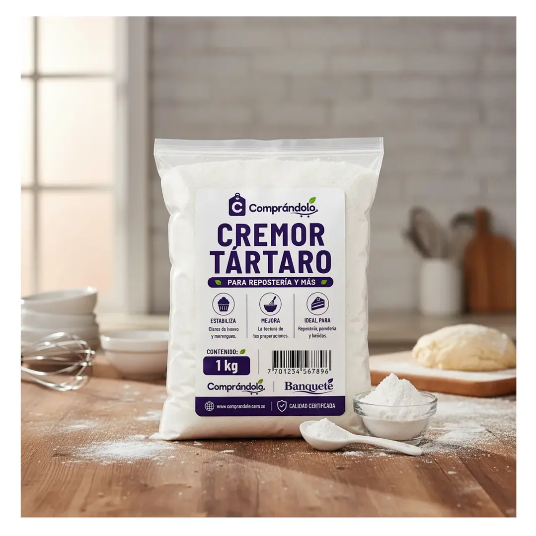 Creamor Tártaro Pura En Polvo -repostería Y Cocina 5