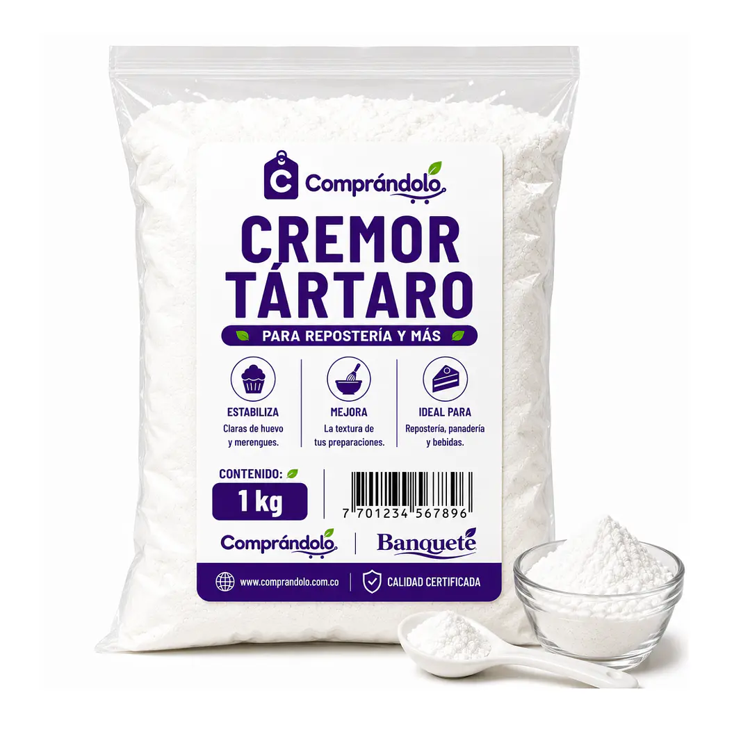 Creamor Tártaro Pura En Polvo -repostería Y Cocina 4
