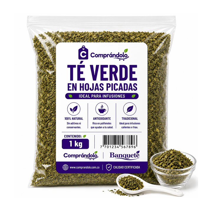 Té Verde En Hojas Picadas Pura - Para Infusuiones  3