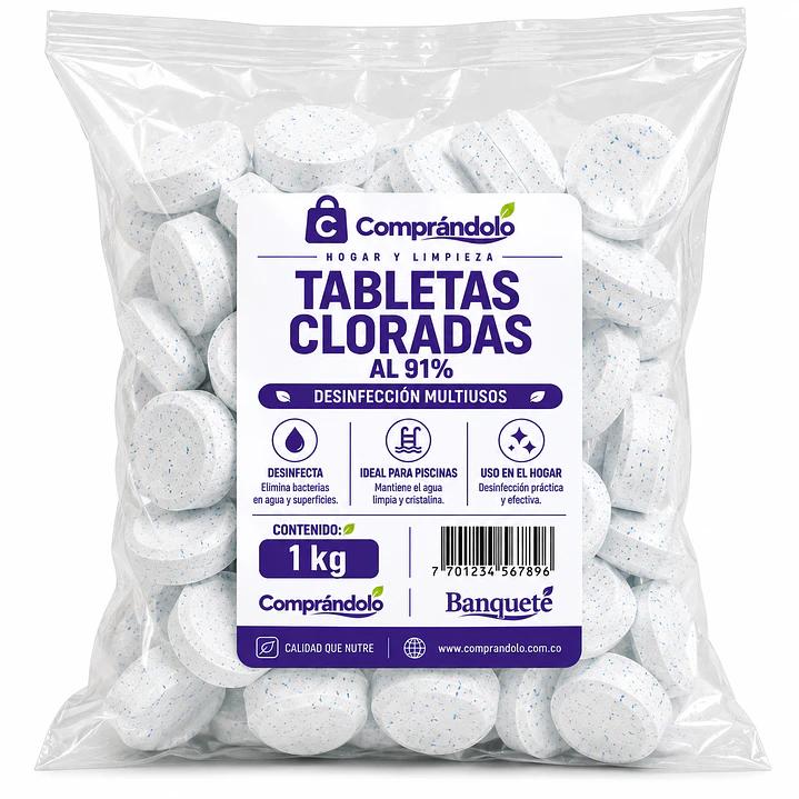 Pastilla Clorada Tableta al 91% 1