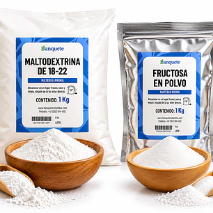 Promo Maltodextrina 1 kg + Fructosa 1 kg