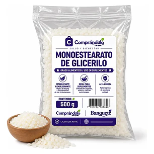 Monoestearato De Glicerilo En Polvo Puro - Suplemento