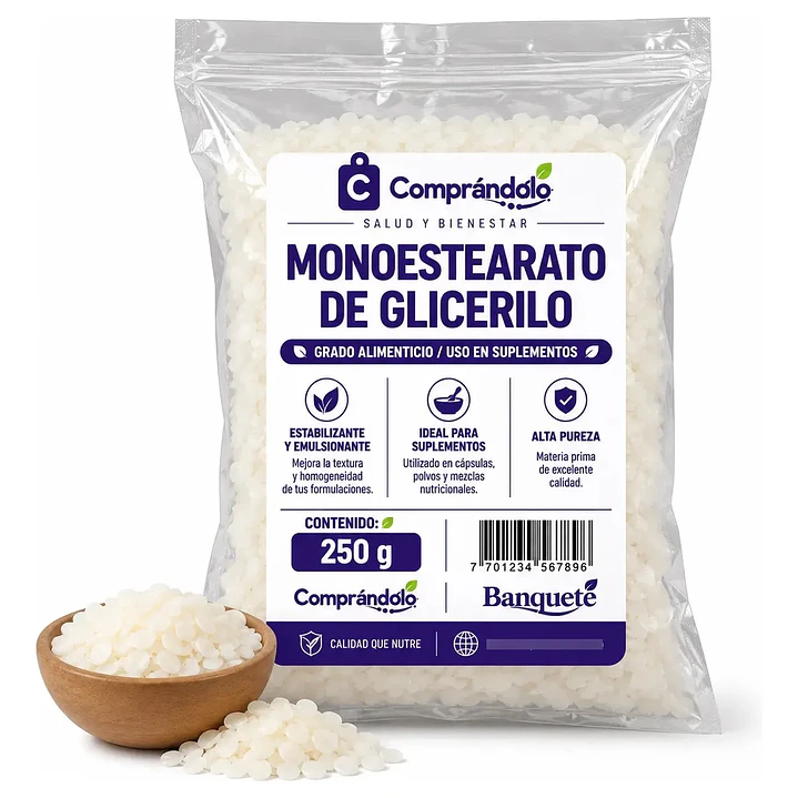 Monoestearato De Glicerilo En Polvo Puro - Suplemento 1