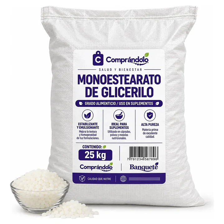 Monoestearato De Glicerilo En Polvo Puro - Suplemento 4