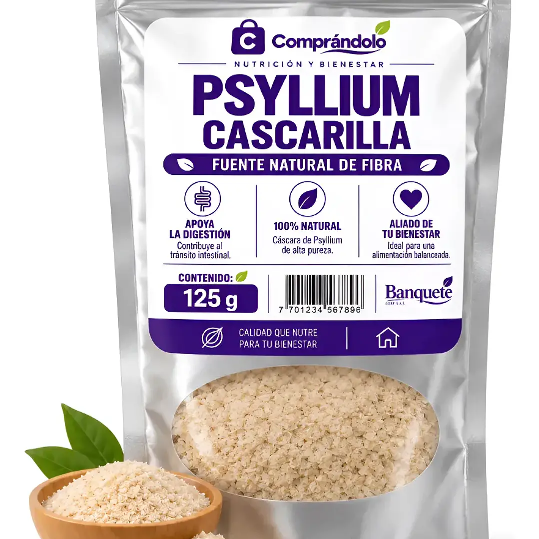 Psyllium Cascarilla Fibra En Polvo 100% Natural 1