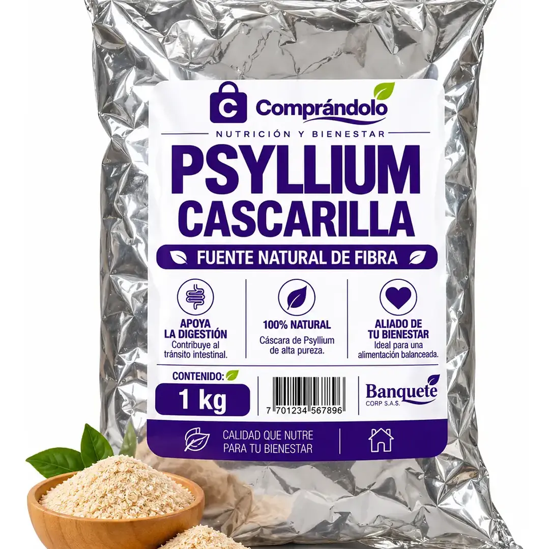 Psyllium Cascarilla Fibra En Polvo 100% Natural 4