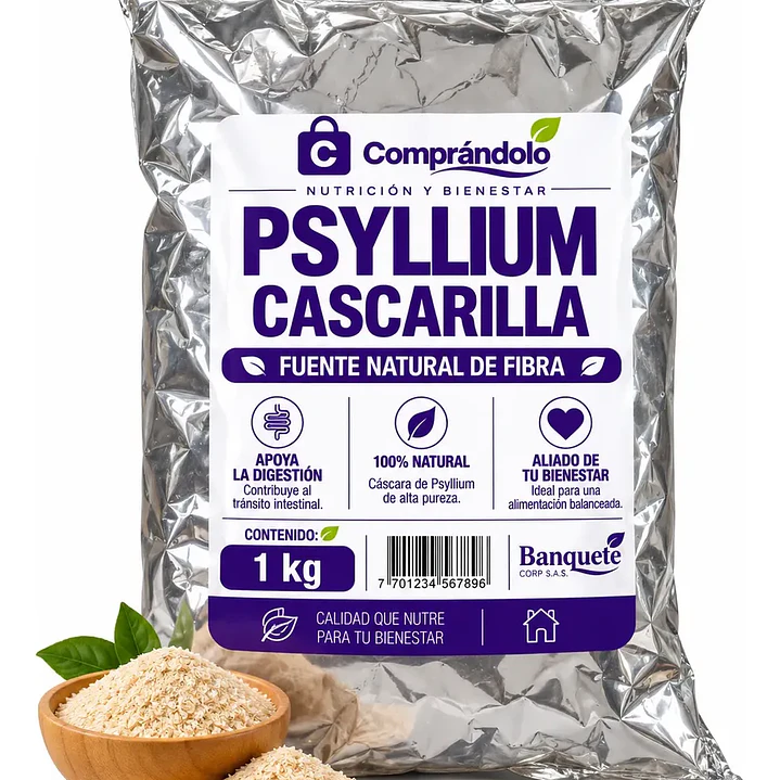 Psyllium Cascarilla Fibra En Polvo 100% Natural 4