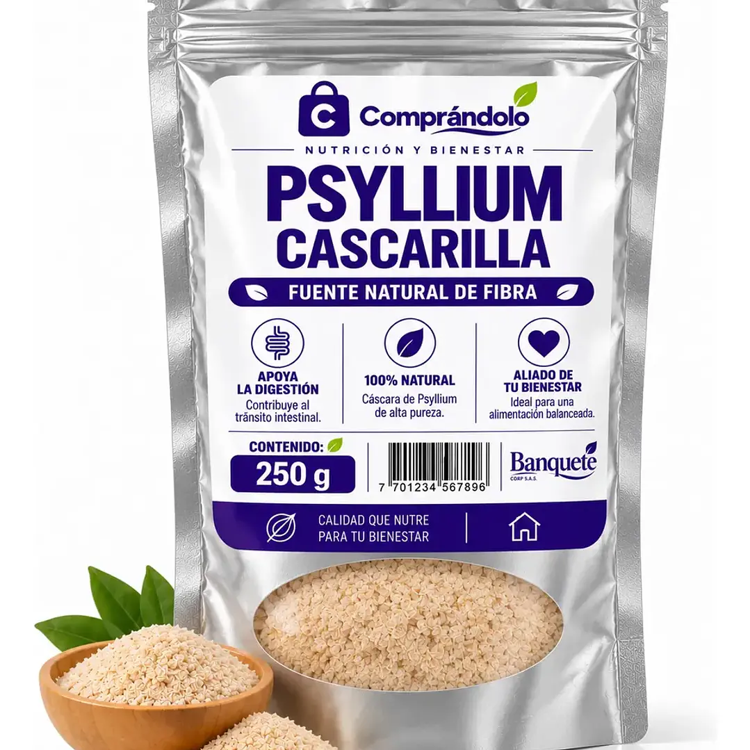 Psyllium Cascarilla Fibra En Polvo 100% Natural 2