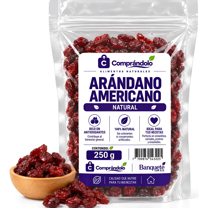 Arándano Americano Deshidratado Natural 100 % Puro 2