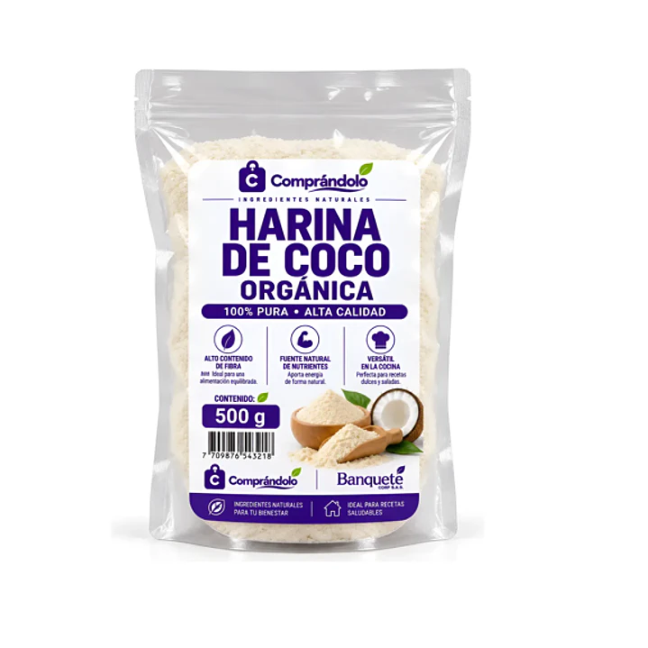 Harina De Coco Orgánica - Pura En Polvo  3