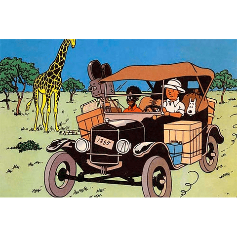 TINTIN, HERGE Y LOS COCHES