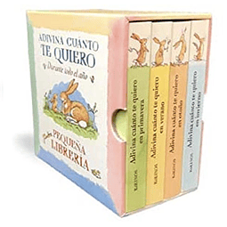 ADIVINA CUANTO TE QUIERO, PEQUEÑA LIBRERIA (4 LIBROS: EN PRIMAVERA; EN