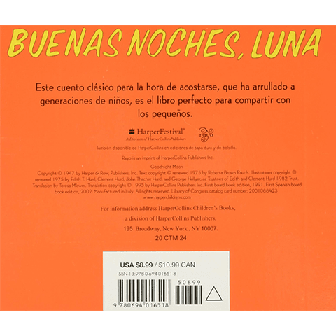 BUENAS NOCHES, LUNA (Spanish Edition)