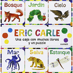 ERIC CARLE - CAJA CON MUCHOS LIBROS Y UN PUZZLE