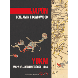 YOKAI: MAPA DEL JAPON MITOLOGICO, 1968: CARPETA 20 X 26 CM: MAPA 70 X100 CM 