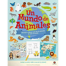 UN MUNDO DE ANIMALES (CON PÓSTER Y STICKERS)