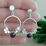 Aros Ada Piedra - Plata 950