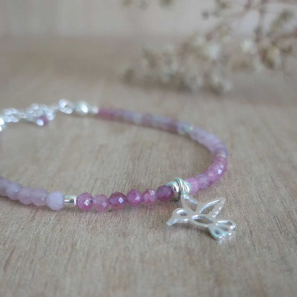 Pulseras multipiedras - Plata 925 -  Colibrí